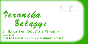 veronika belagyi business card